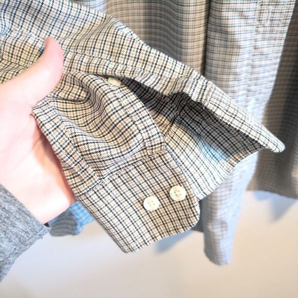 CROFT & BARROW Wrinkle Resistant Oxford Tan Men's Button Down Size 17.5, 34/35 - Picture 3 of 4